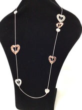 Load image into Gallery viewer, Heart Necklace Rose/Silver
