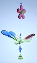 Load image into Gallery viewer, Long Acrylic Hanging Dragonfly with Flowers