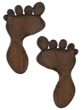 Load image into Gallery viewer, Outdoor Cast Iron Foot Prints | Big foot | Garden Path Steping Stones