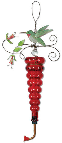 Birds of a Feather Hummingbird Feeder-Red Bottle | 20.5