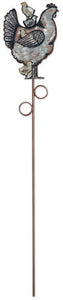 Hen and Chicks Outdoor Garden or plant  Stake | 18"
