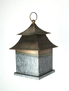 Pagoda Bird House | Asian Inspired | Copper