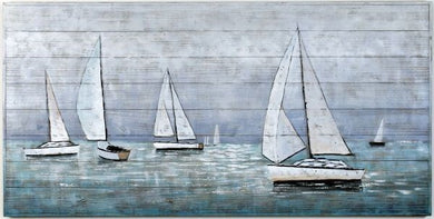 Mystic Sail   Hand-Painted on Wood | LOCAL PICK UP ONLY