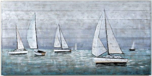 Mystic Sail   Hand-Painted on Wood | LOCAL PICK UP ONLY