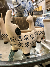 Load image into Gallery viewer, Terracotta animal planter | elephant, llama or giraffe flower pot
