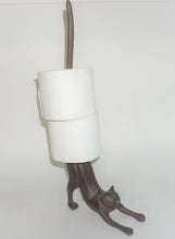Load image into Gallery viewer, Cast Iron Paper Towel Holder | Cat Toilet Paper Holder