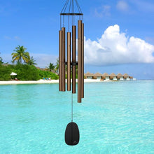 Load image into Gallery viewer, Large Bronze Bells of Paradise Chimes | Aluminum Wind Chimes 44&quot; long