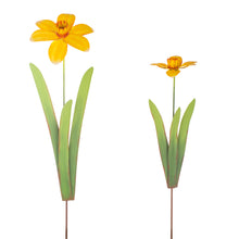 Load image into Gallery viewer, Metal Daffodil Garden Stakes for Garden | 3-D | 2 sizes Tall