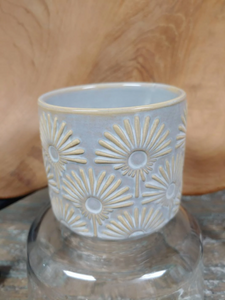 Set of 4  Succulent Planters | Gold/Yellow | 3" Glazed Ceramic mini pots