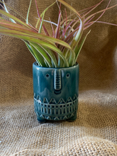 Load image into Gallery viewer, Modern Boho Ceramic Face Planter with Legs