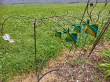 Load image into Gallery viewer, Flying Sun Fish Garden Spinner Stake | Kinetic Sculpture | Garden Tippers | Yard Art