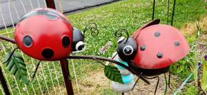 Kinetic Ladybug Tipper Garden Stake