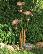 Load image into Gallery viewer, Calla Lilies Garden Stake with Bells | Wind Chime