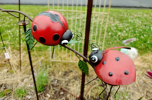 Load image into Gallery viewer, Kinetic Ladybug Tipper Garden Stake