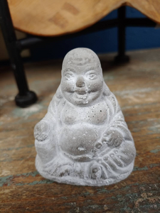 Cement Buddha | 2.5" | Plant Accent for Home or Office