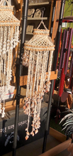 Load image into Gallery viewer, Boho Spiral Sea Shell Windchimes 40&quot; brownish | Coastal
