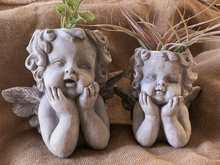 Load image into Gallery viewer, Classic Cherub Planter | Plant flowers in her Head 10&quot;