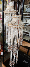 Load image into Gallery viewer, Boho Spiral Sea Shell Windchimes 40&quot; brownish | Coastal