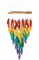 Deluxe Large Rainbow Waterfall Glass Chime