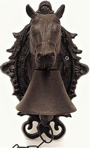 Horse Head Dinner Bell | Ranch House Cast Iron Dinner Bell