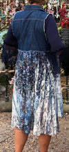 Load image into Gallery viewer, Plus Size Denim Sleeveless Vest with Blue Lace Bottom