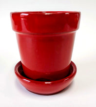 Load image into Gallery viewer, 3&quot; Small Ceramic Planter | Mini Pots with attached saucer