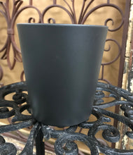 Load image into Gallery viewer, Sleek Modern Matte Black Glazed Ceramic Planter | Satin Finish | 5&quot; tall | Waterproof