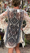 Load image into Gallery viewer, Vintage Look Lace Cardigan Cover Up | Plus Size Boho Duster