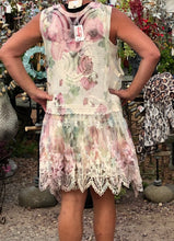 Load image into Gallery viewer, Big Rose Floral Vest | Sleeveless Jacket by Origami | Plus Size 3X