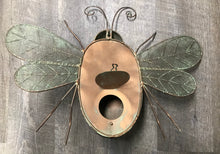 Load image into Gallery viewer, Bee Birdhouse | Tree mount Metal Bird House