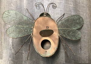 Bee Birdhouse | Tree mount Metal Bird House