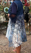 Load image into Gallery viewer, Plus Size Denim Sleeveless Vest with Blue Lace Bottom