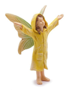 Rainy Day Fairy Girl wearing Yellow Rain Coat | MG368