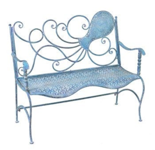 Outdoor Garden Seat | Metal Octopus Bench