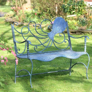 Outdoor Garden Seat | Metal Octopus Bench