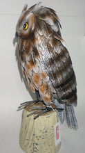 Load image into Gallery viewer, Metal Owl Figurine for Garden or Porch | Barn Owl Statue