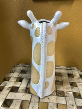 Load image into Gallery viewer, Tall Ceramic Giraffe Cute indoor Succulent Animal Planter