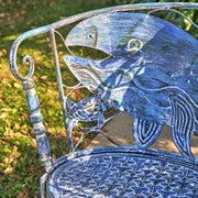 Load image into Gallery viewer, Metal Whale Chair | Garden | Poolside| Coatial Blue Round design