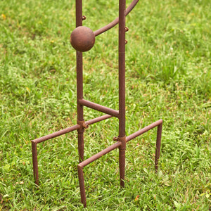Outdoor Goose Balancer | Tipper Large Garden Stake | Vintage Antique Copper