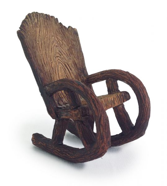 Fairy Garden Wooden Rocker