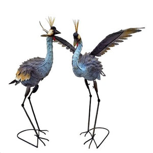 Dancing Crane Metal Sculpture Set | LOCAL PICK UP ONLY