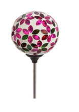 Load image into Gallery viewer, 22&quot; Solar Mosaic Globe Garden Stake