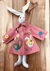 Felted Bunnies Easter Springtime Decoration