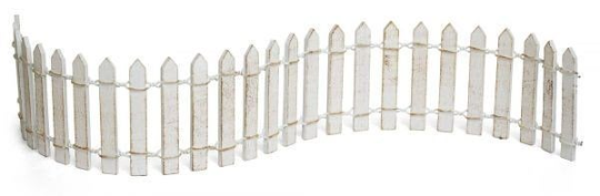 Miniature White Picket Fence | Wooden Fence for Fairies