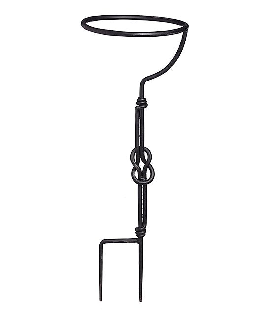 Black Wrought Iron Gazing Ball Stand